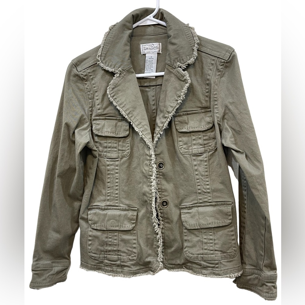 LIVE A LITTLE Lightweight Blazer Style Jacket SZ M